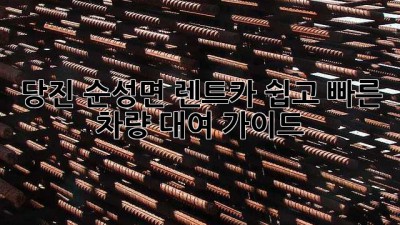 당진 순성면 렌트카: 쉽고 빠른 차량 대여 가이드