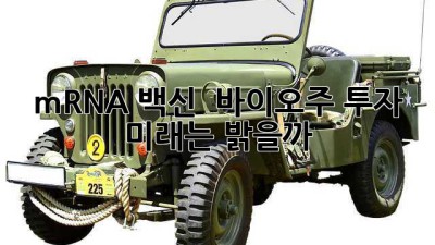 mRNA 백신 🚀 바이오주 투자, 미래는 밝을까?